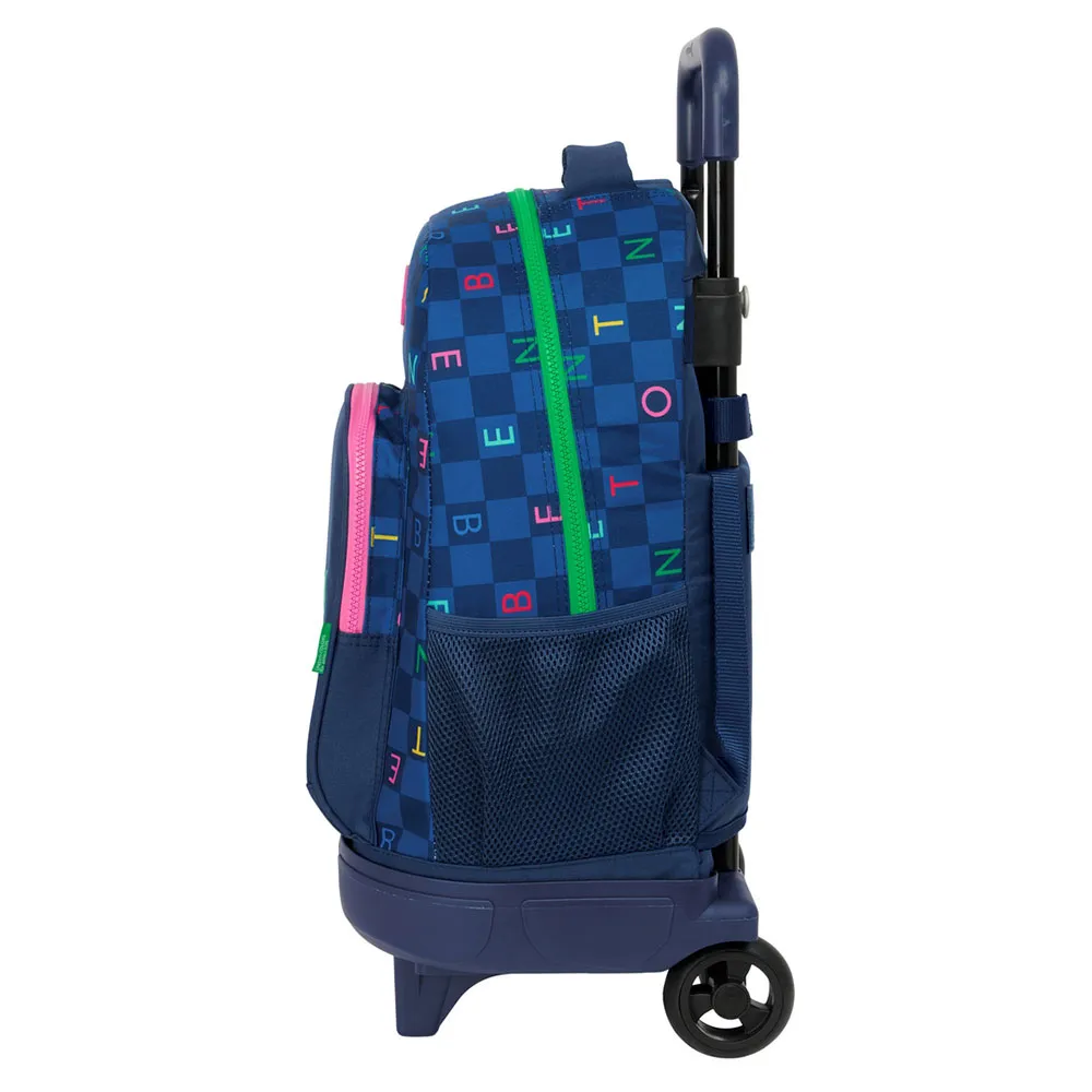 Safta Compact Benetton Damero Ryggsekk Med Hjul, Multicolor Safta Compact Benetton Damero Ryggsekk Med Hjul, Multicolor