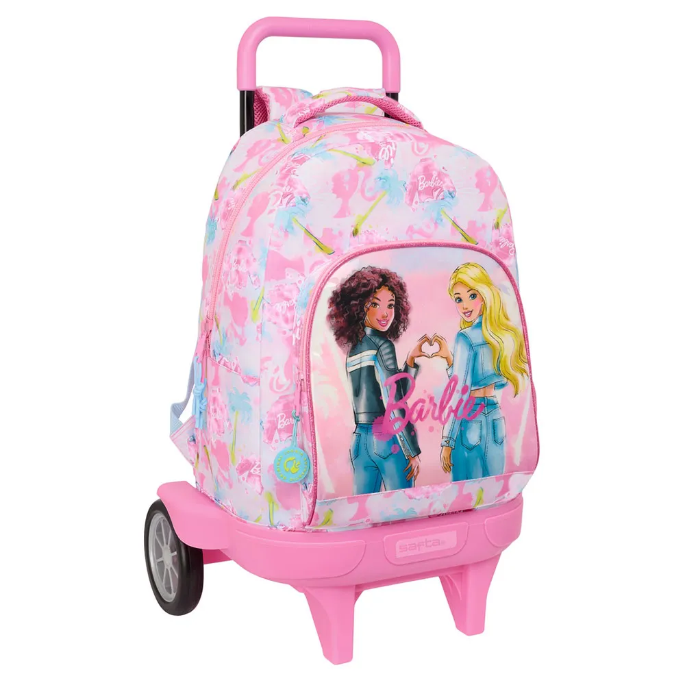 Safta Compact Evolutive Barbie Painterly Ryggsekk Med Hjul, Multicolor