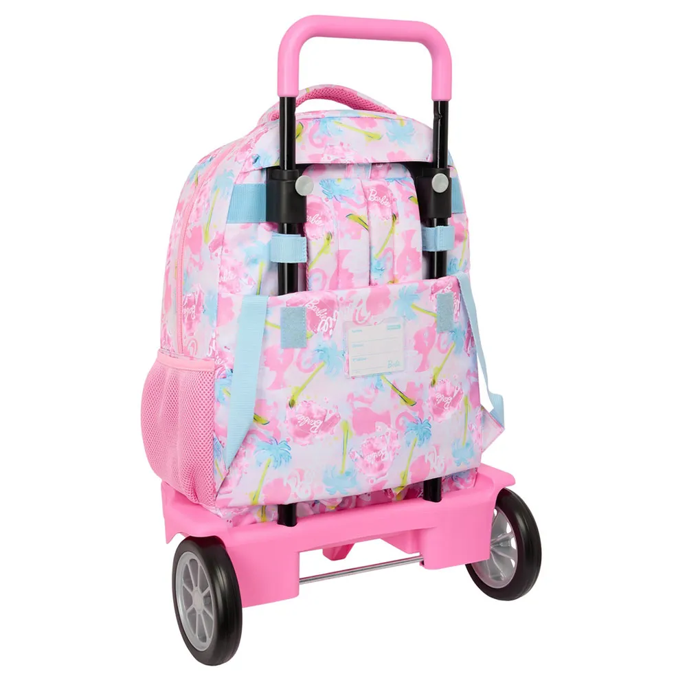 Safta Compact Evolutive Barbie Painterly Ryggsekk Med Hjul, Multicolor
