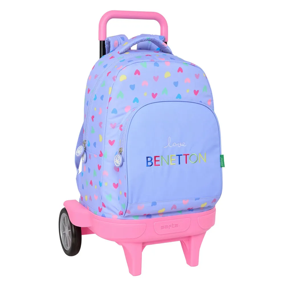 Safta Compact Evolutive Benetton 33l 33x22x45 Cm Ryggsekk Med Hjul, Multicolor