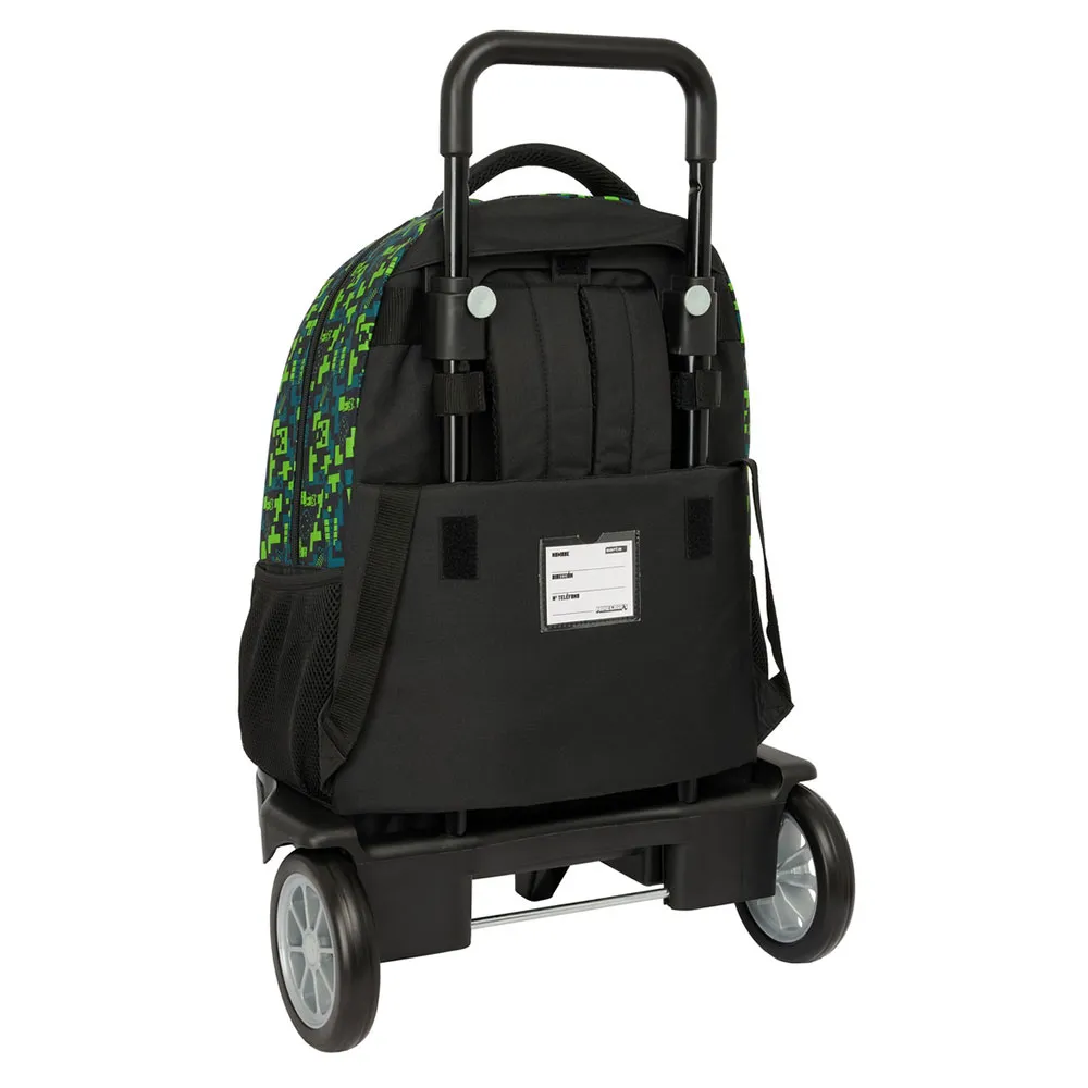 Safta Compact Evolutive Minecraft Tnt Ryggsekk Med Hjul, Multicolor