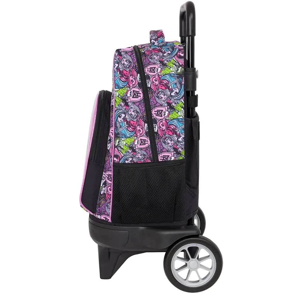 Safta Compact Evolutive Monster High Drama Ryggsekk Med Hjul, Multicolor