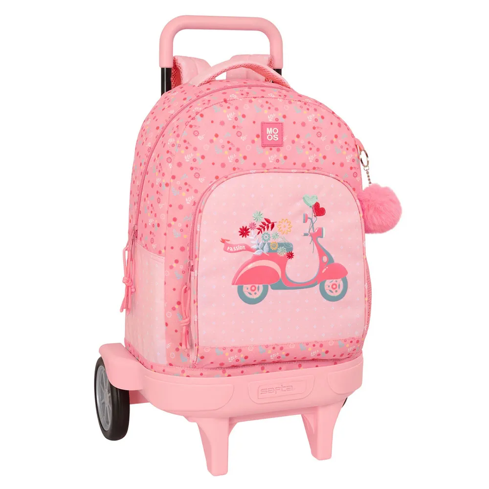 Safta Compact Evolutive Moos Passion Ryggsekk Med Hjul, Multicolor