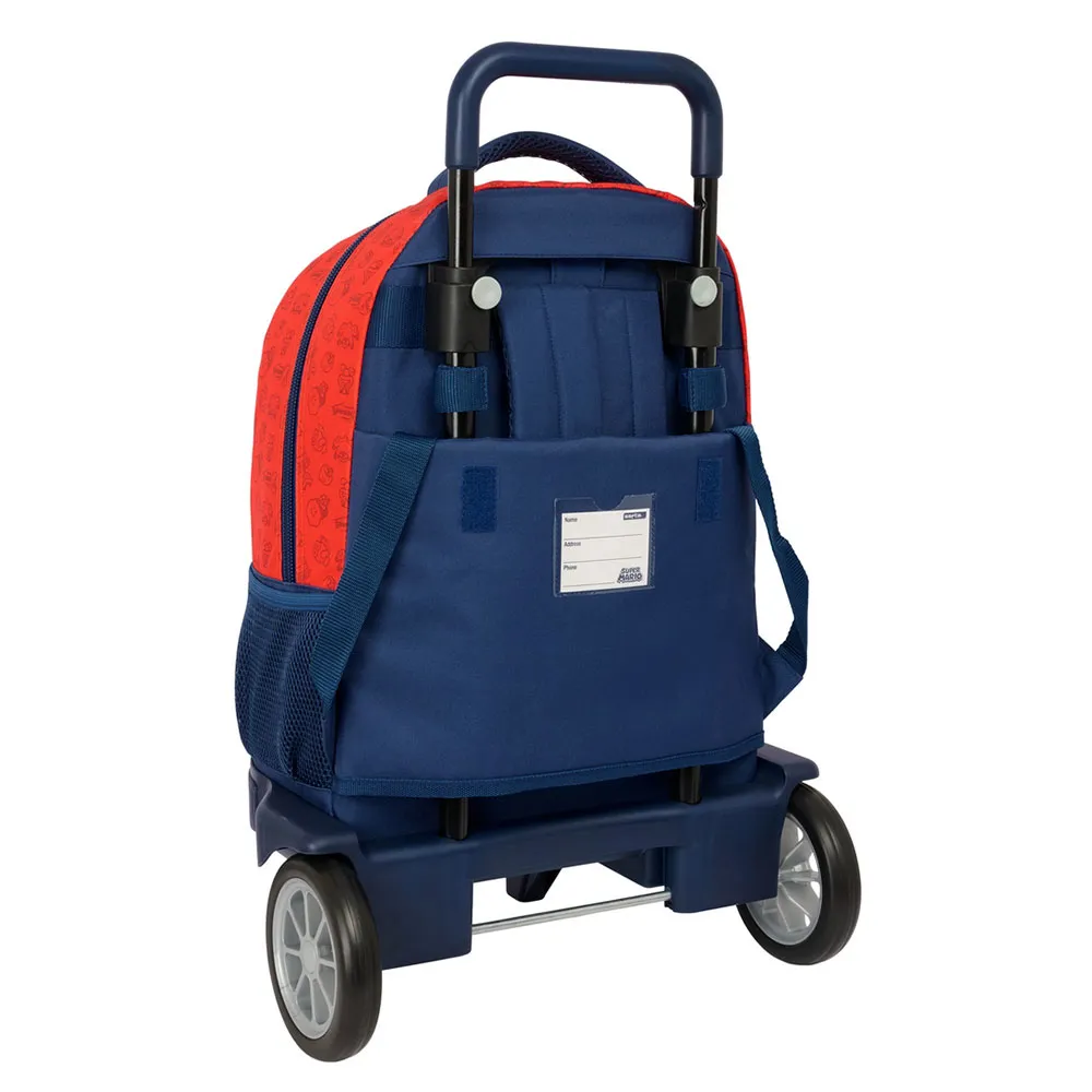 Safta Compact Evolutive Super Mario Trick Ryggsekk Med Hjul, Multicolor