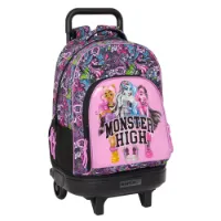 Safta Compact Monster High Drama Ryggsekk Med Hjul