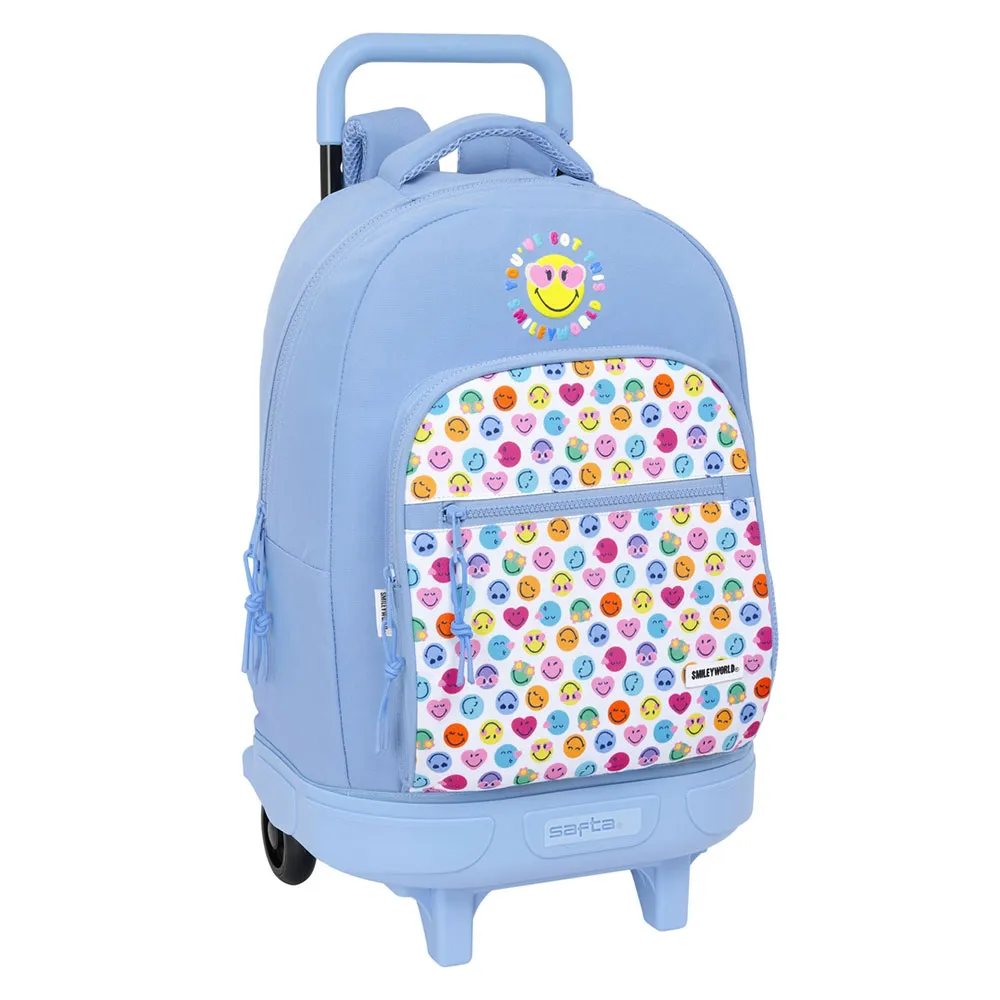 Safta Compact Smiley World Joyful Ryggsekk Med Hjul, Multicolor Safta Compact Smiley World Joyful Ryggsekk Med Hjul, Multicolor