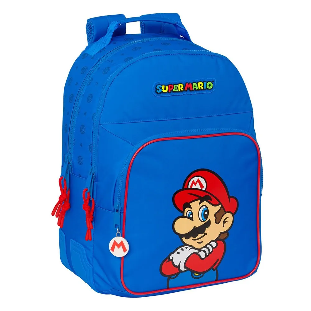 Safta Double Super Mario Play 10l 27x33x10 Cm Ryggsekk, Multicolor Safta Double Super Mario Play 10l 27x33x10 Cm Ryggsekk, Multicolor