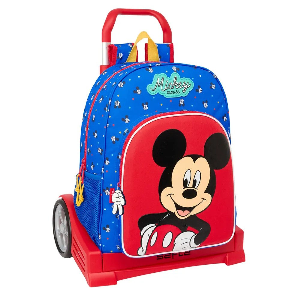 Safta Evolution Mickey Mouse Good Day Ryggsekk Med Hjul, Multicolor Safta Evolution Mickey Mouse Good Day Ryggsekk Med Hjul, Multicolor