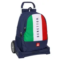 Safta Evolution Trolley Benetton Flag Ryggsekk Med Hjul Safta Evolution Trolley Benetton Flag Ryggsekk Med Hjul
