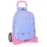 Safta Evolution Trolley Benetton Lila Ryggsekk Med Hjul, Multicolor