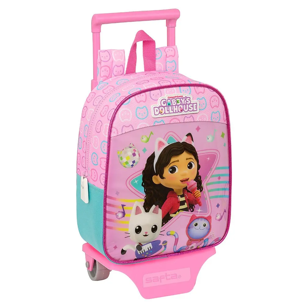 Safta Gabby´s Dollhouse Party Mini Ryggsekk Med Hjul, Multicolor