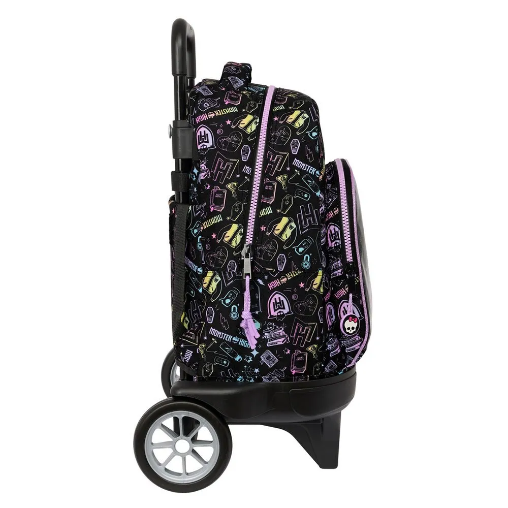Safta Kompakt Monster High-skolesekk Med Hjul Og Evolusjonerende Hjul, Multicolor
