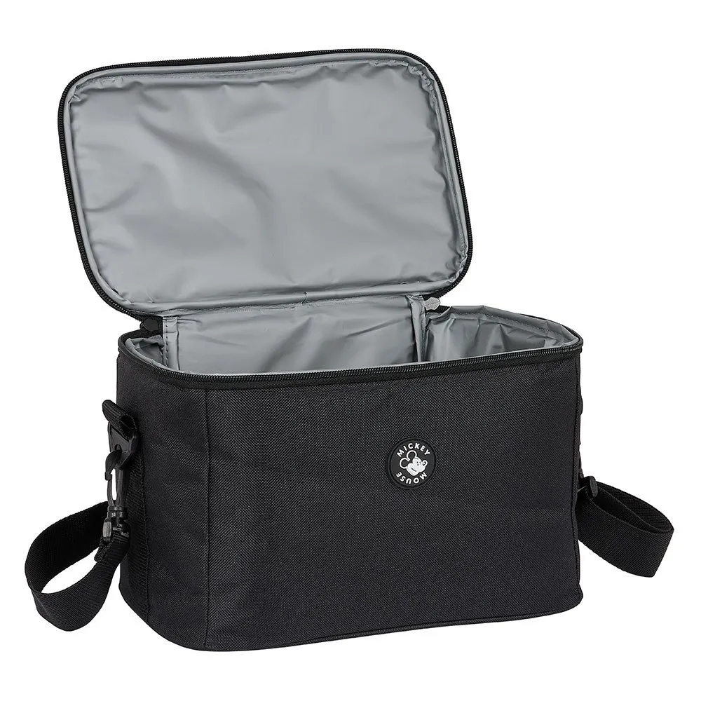 Safta Mickey Black Lunsjbag, Multicolor
