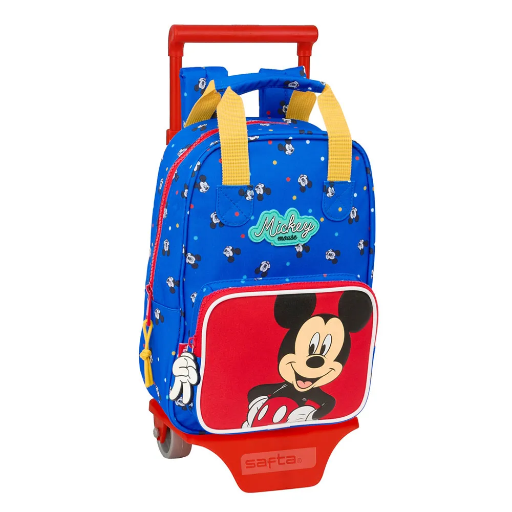 Safta Mini With Wheels Mickey Mouse Good Day Ryggsekk Med Hjul, Multicolor