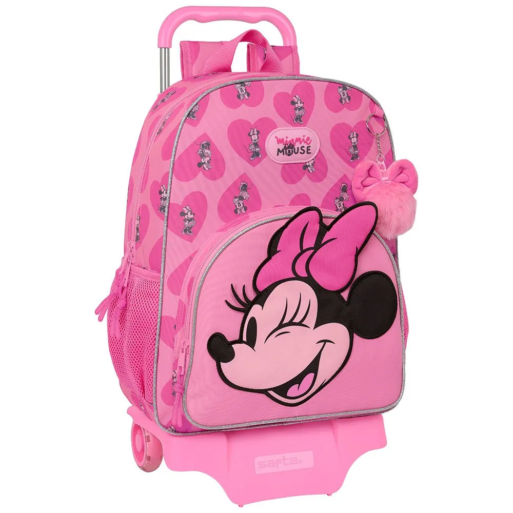 Safta Minni Mus Elsket Ryggsekk Med Hjul, Multicolor