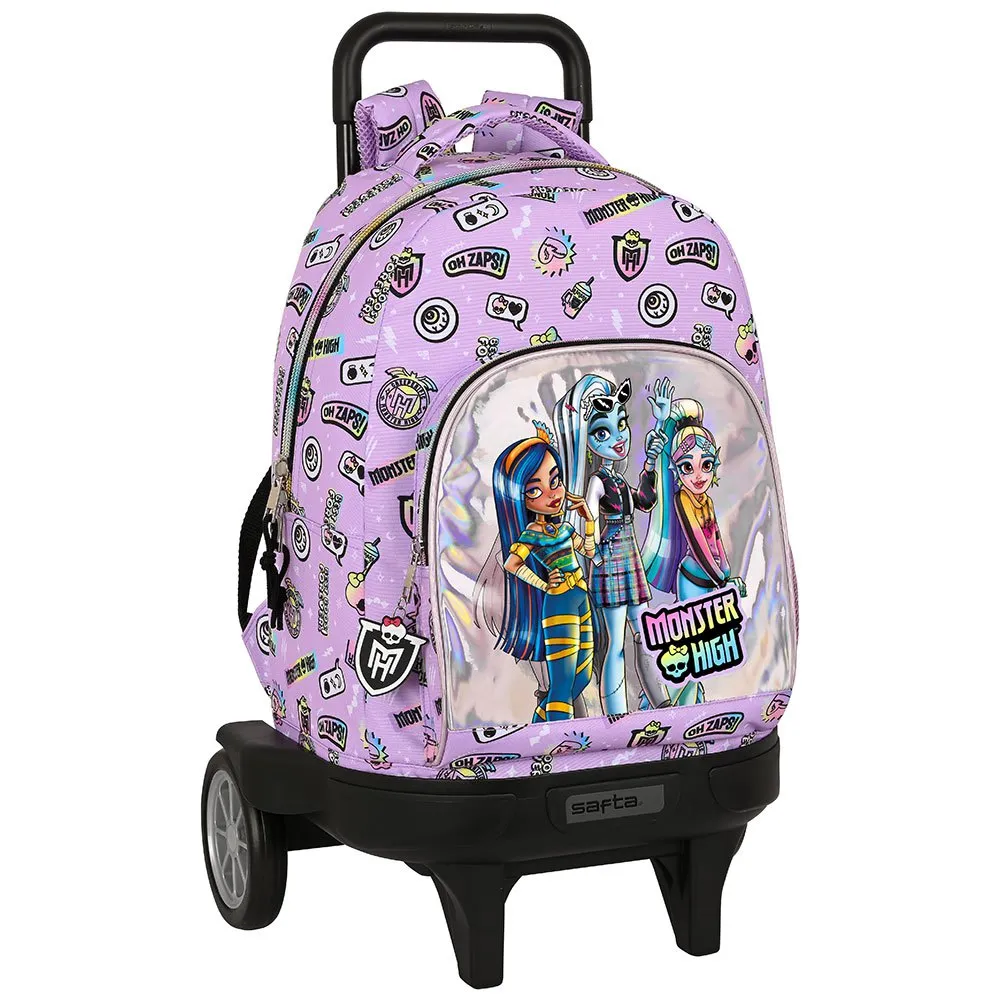 Safta Monster High Best Boos Compact W/removable Evo Ryggsekk Med Hjul, Multicolor