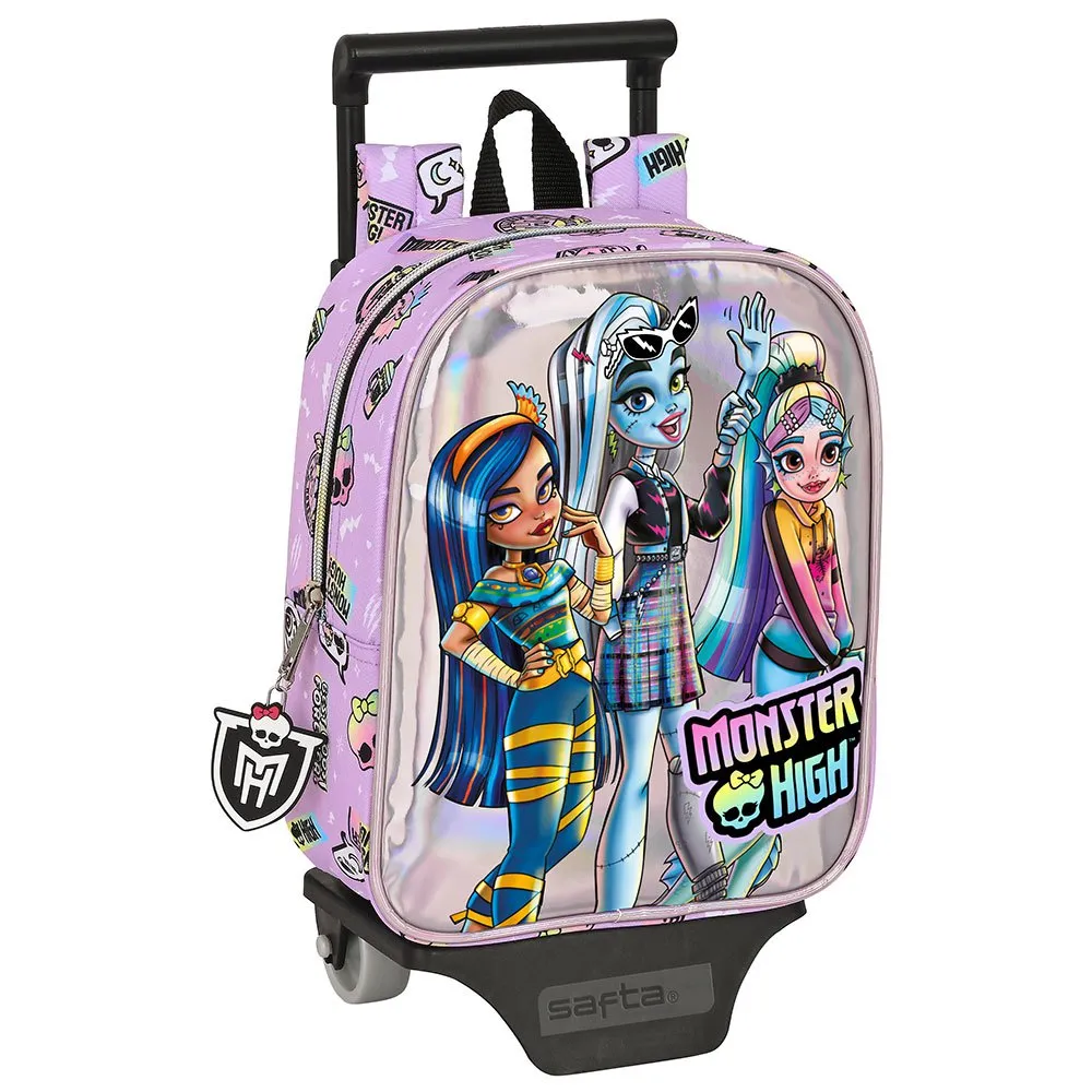 Safta Monster High Best Boos Mini 232 Ryggsekk Med Hjul, Multicolor Safta Monster High Best Boos Mini 232 Ryggsekk Med Hjul, Multicolor