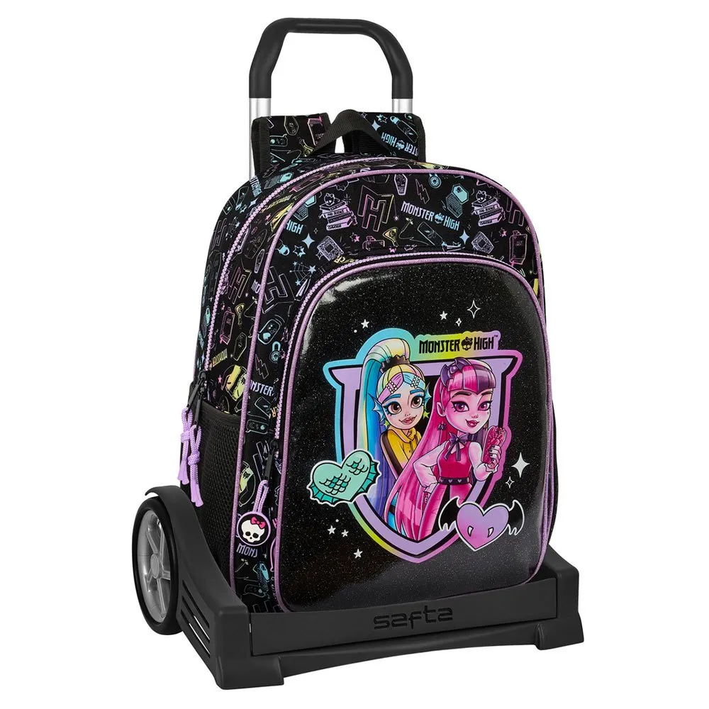 Safta Monster High Evolution Hjulryggsekk, Multicolor