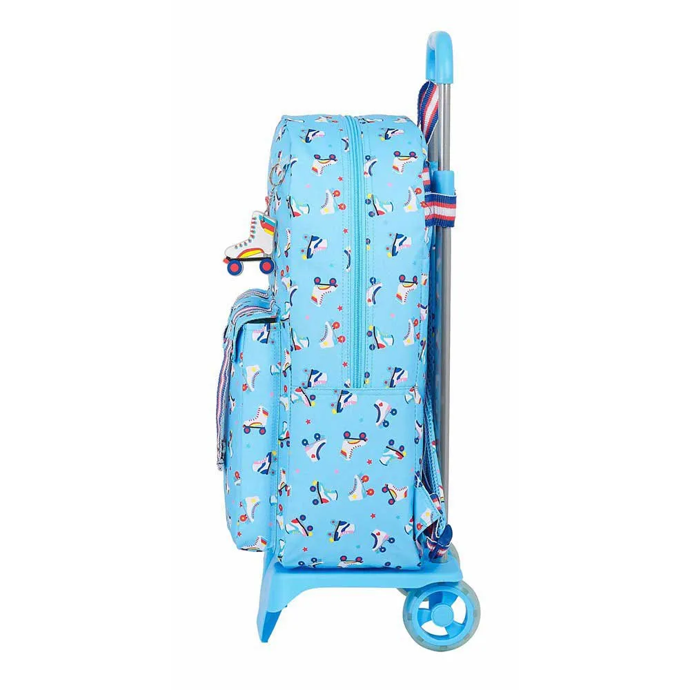 Safta Moos Flores Recycled Ryggsekk Med Hjul, Multicolor