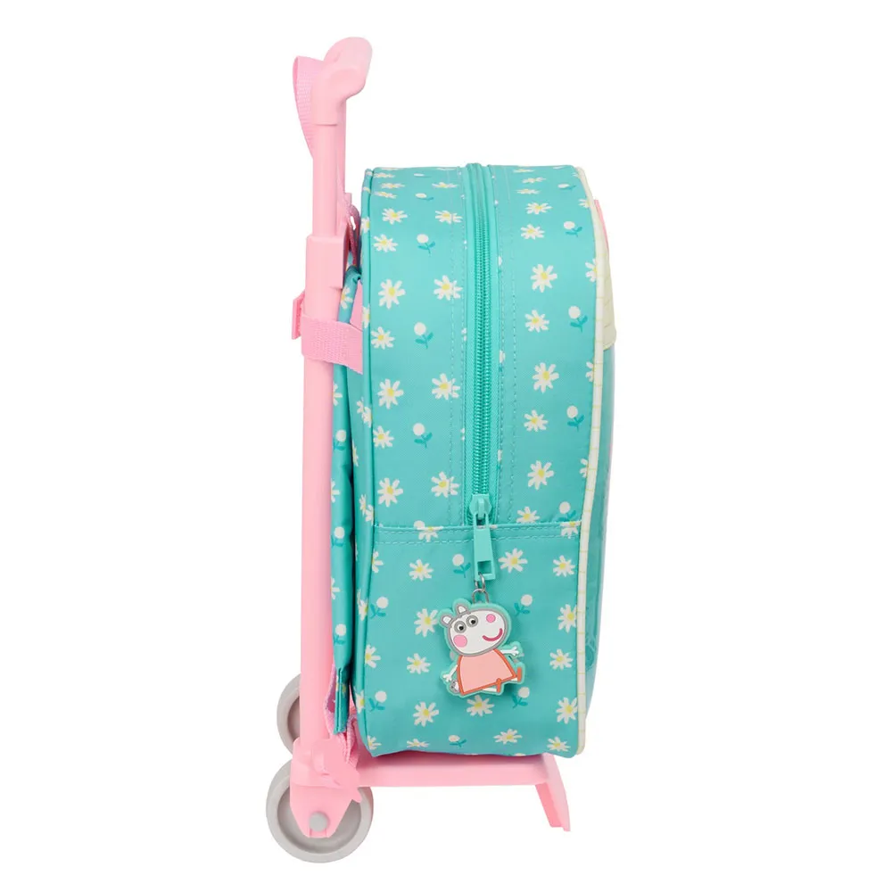 Safta Peppa Pig Pretty Flowers Ryggsekk Med Hjul