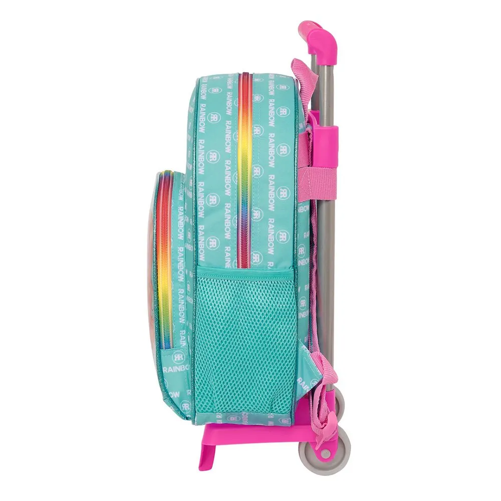 Safta Rainbow High Paradise Hjulryggsekk, Multicolor