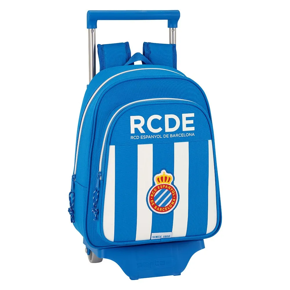 Safta Rcd Espanyol 8.9l Ryggsekk Med Hjul, White / blue Safta Rcd Espanyol 8.9l Ryggsekk Med Hjul, White / blue