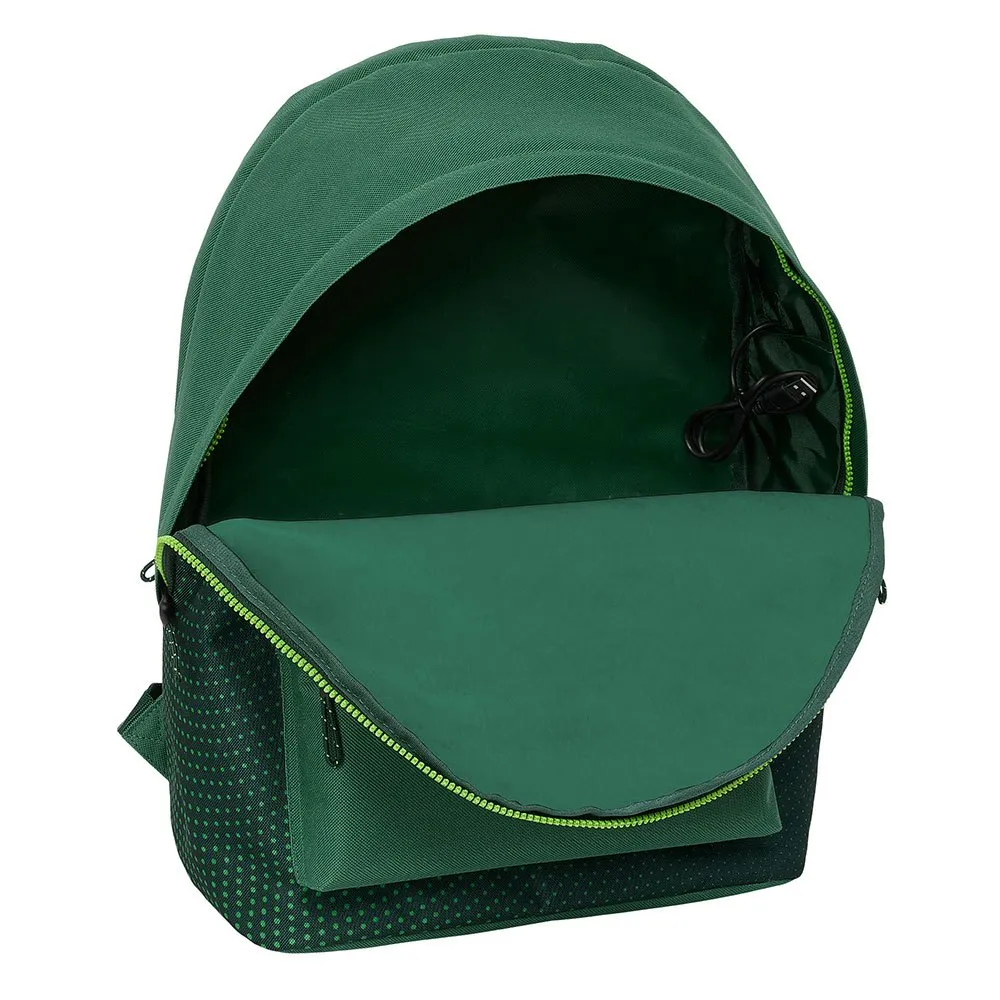 Safta Real Betis Balompie Double 15.6´´ Water Resistent Ryggsekk, Multicolor