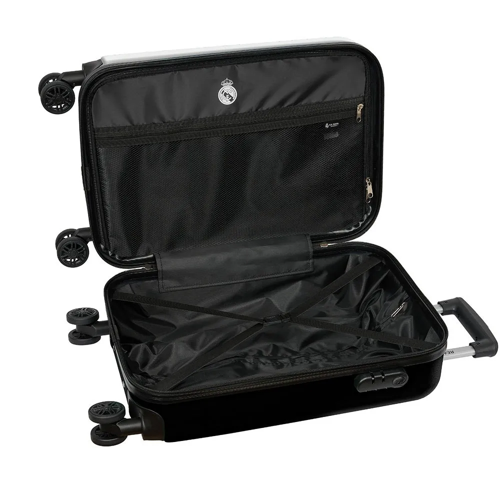 Safta Real Madrid First Kit 24/25 Cabin 20´´ Twin Wheels Trillekoffert, Multicolor