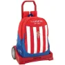 Safta Real Sporting De Gijon Evolution Ryggsekk Med Hjul, Red / white
