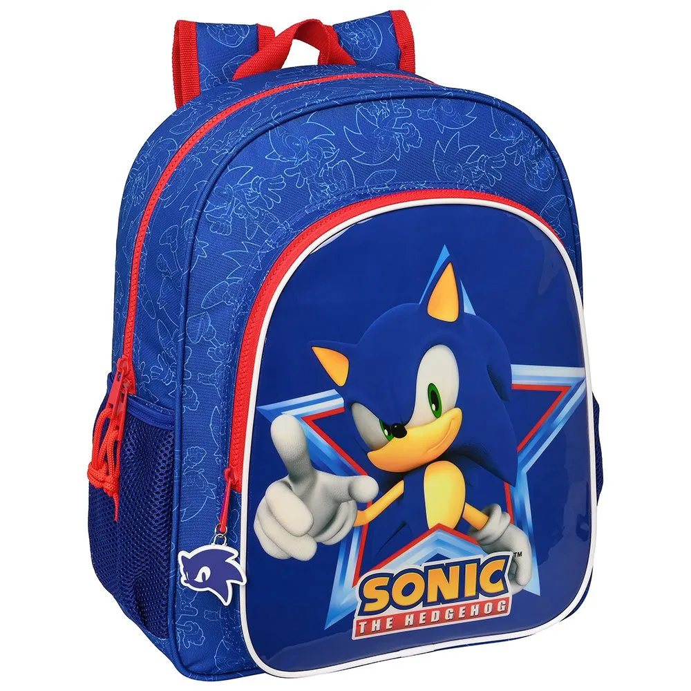Safta Sonic "la Oss Rulle!" Junior-ryggsekk 38 Cm, Multicolor