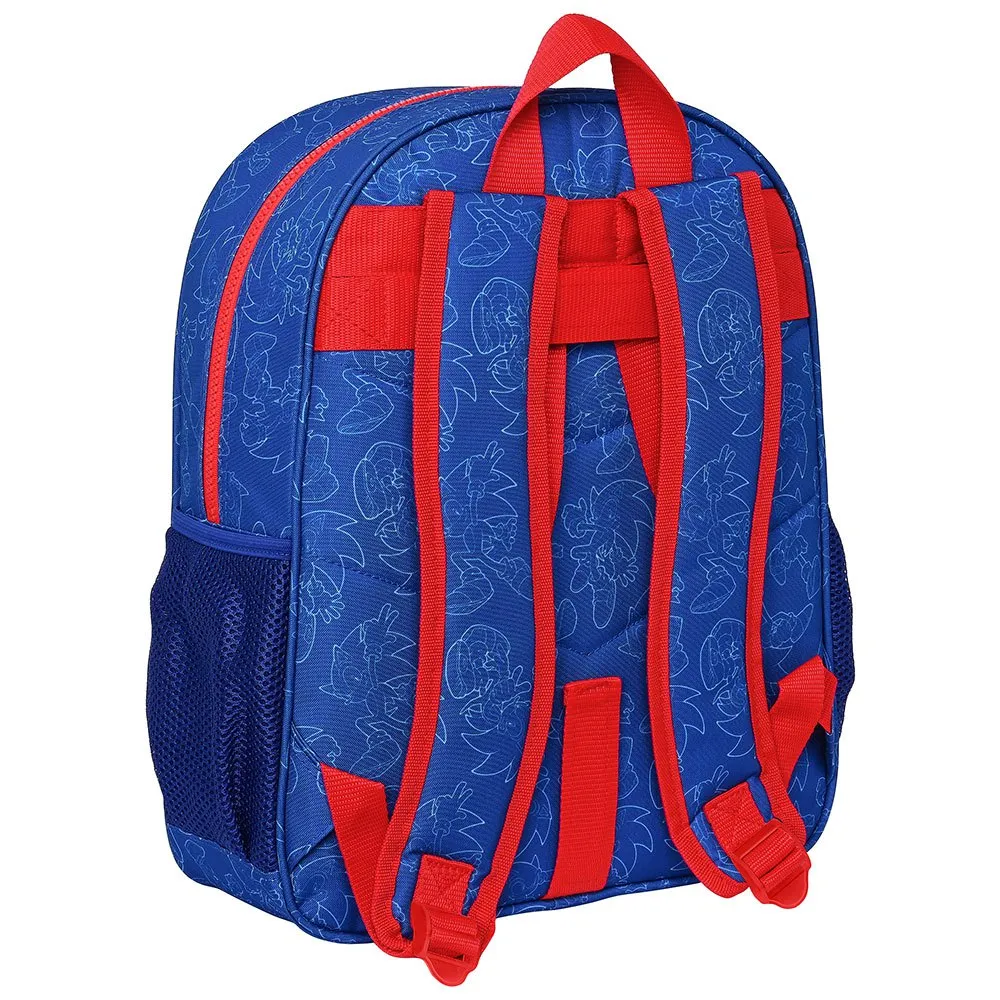 Safta Sonic "la Oss Rulle!" Junior-ryggsekk 38 Cm, Multicolor