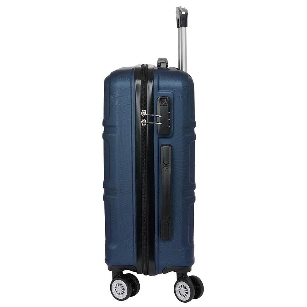 Safta Travel Navy Blue Cabin 20 Twin Wheels Trillekoffert, Multicolor