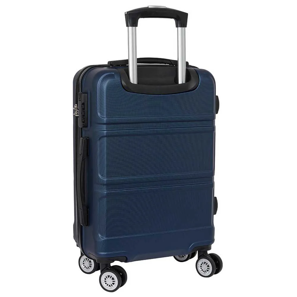 Safta Travel Navy Blue Cabin 20 Twin Wheels Trillekoffert, Multicolor
