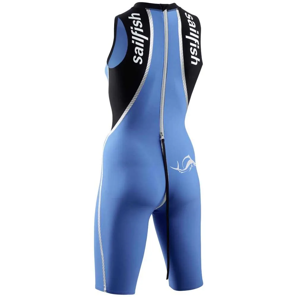 sailfish Rebel Pro Back Zip Competition Ermeløs Triatlon-drakt female, Blue
