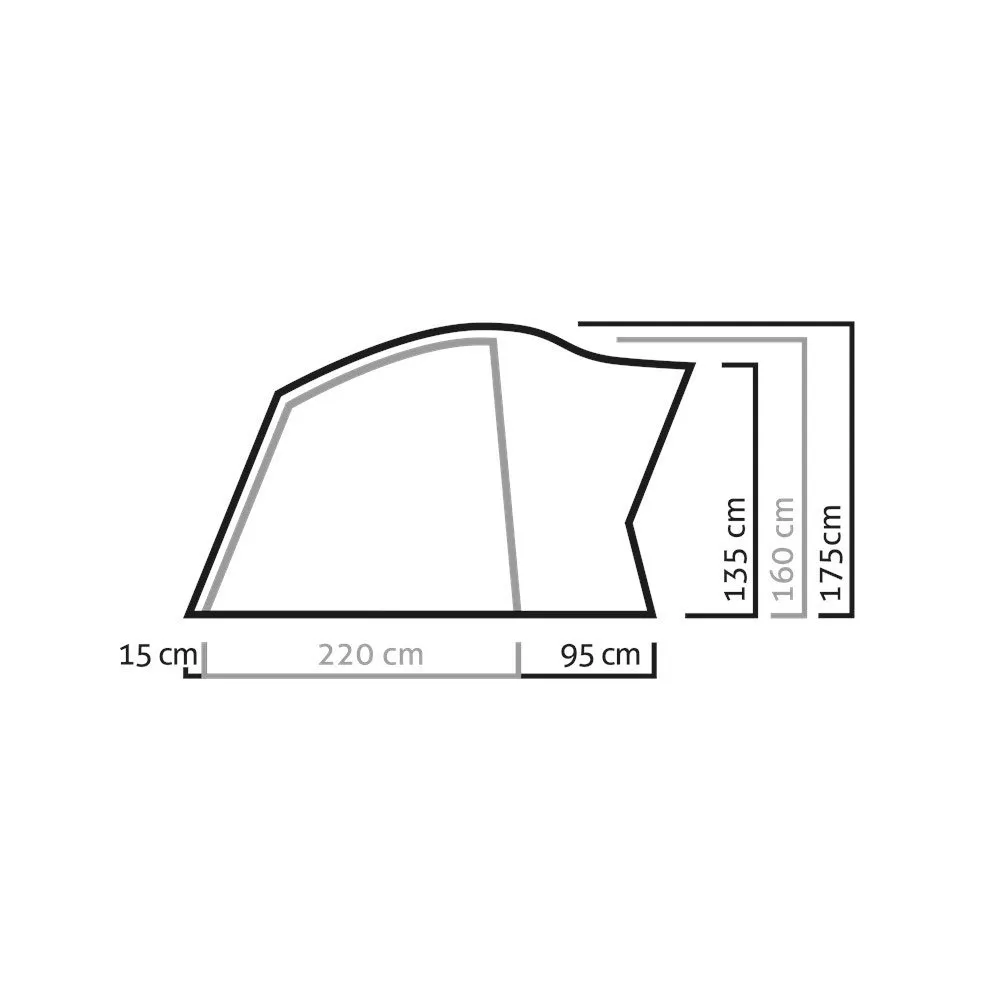 Salewa Alpine Hut Iii Telt, Cactus / grey, 3 Steder