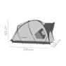 Salewa Alpine Hut Iii Telt, Cactus / grey, 3 Steder