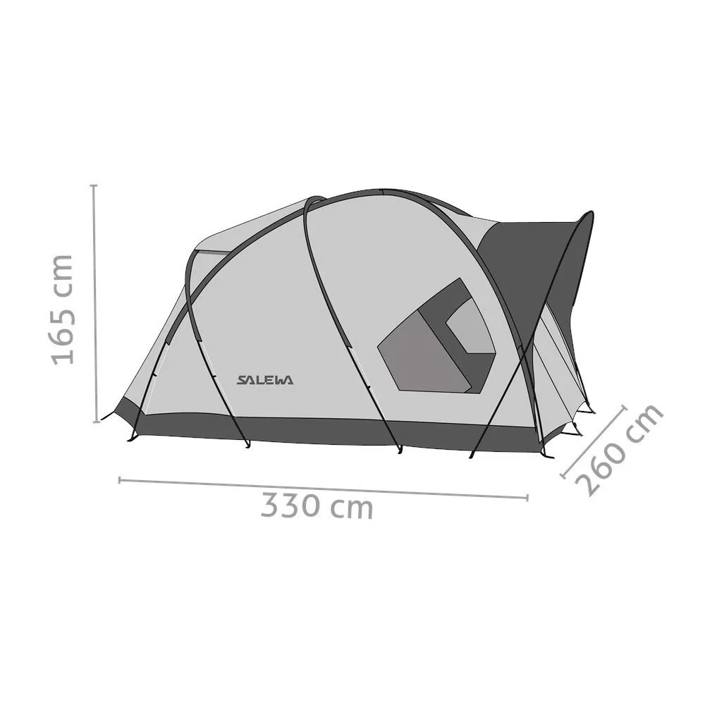 Salewa Alpine Hut Iv Telt, Cactus / grey, 4 Steder Salewa Alpine Hut Iv Telt, Cactus / grey, 4 Steder