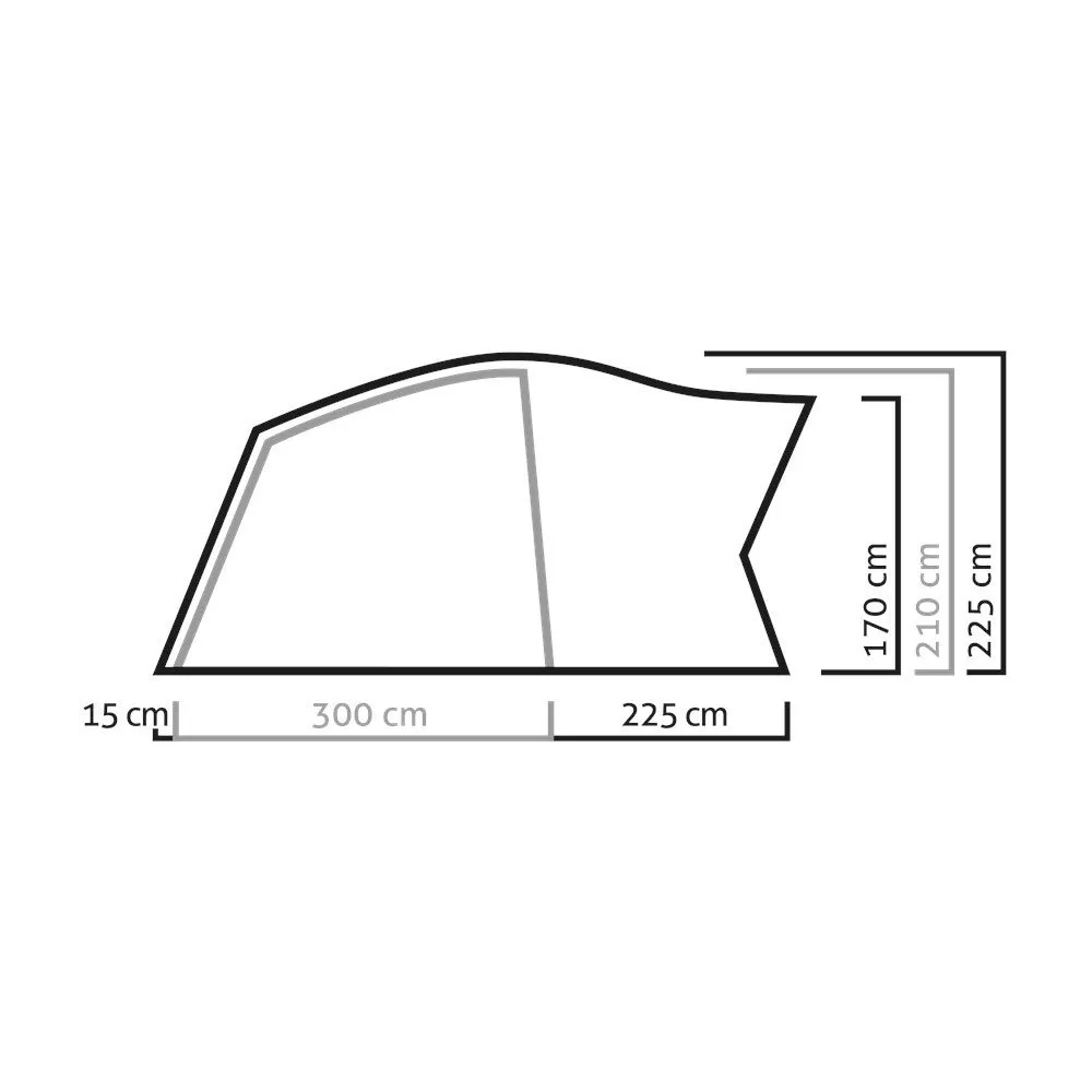 Salewa Alpine Lodge V Telt, Cactus / grey, 5 Steder