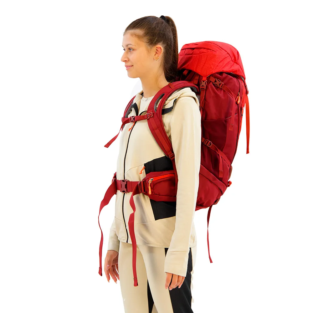 Salewa Alptreck 38+5l Dame Ryggsekk, Pompeian red / syrah