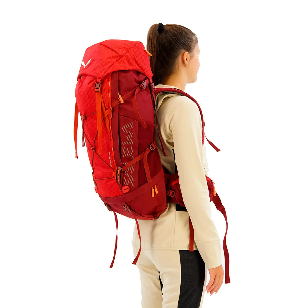 Salewa Alptreck 38+5l Ryggsekk, Pompeian red / syrah