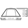 Salewa Denali Ii Telt, Cactus / grey, 2 Steder