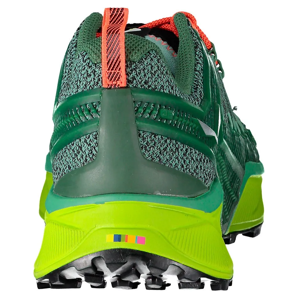 Salewa Dropline Trailsko, Feld green / fluo coral