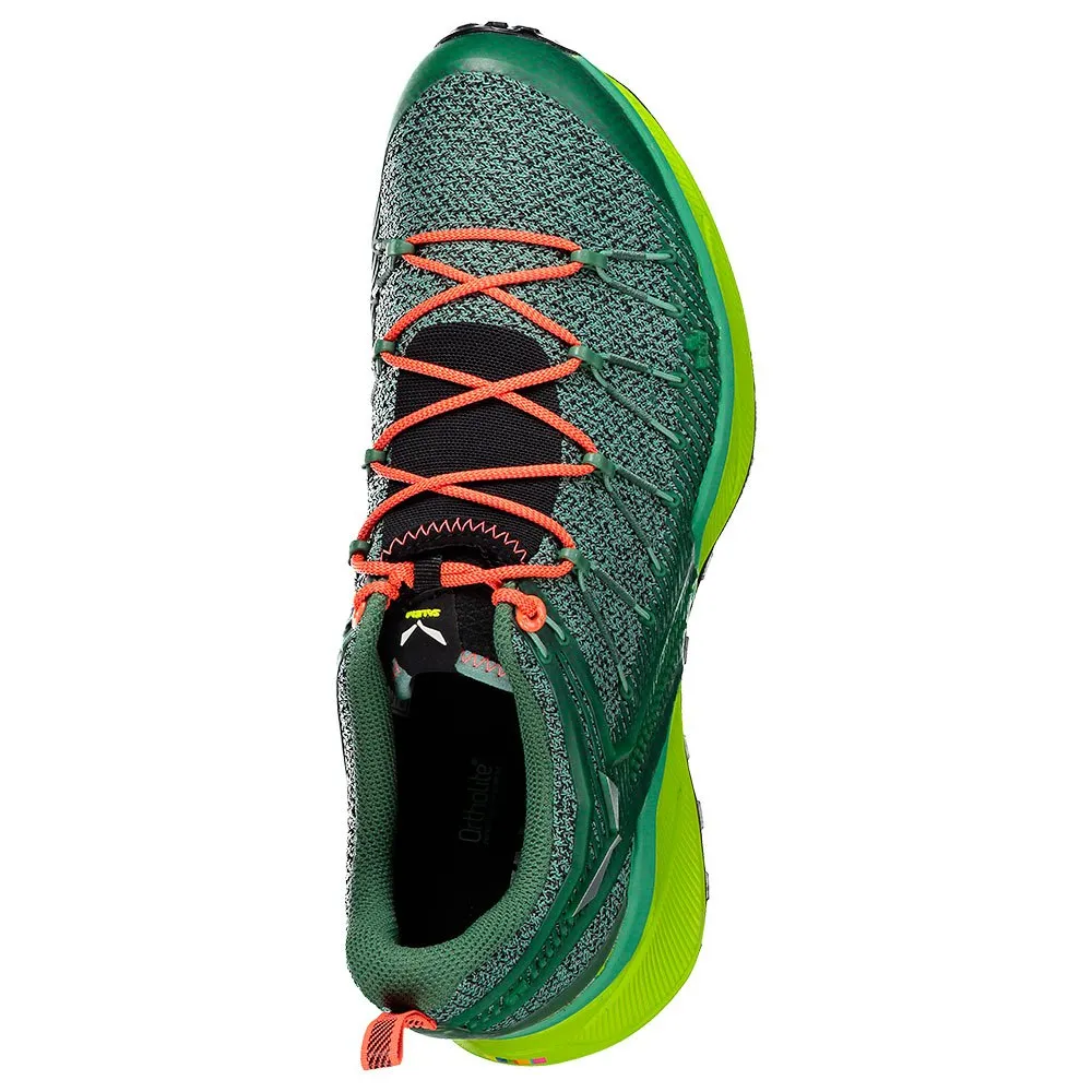Salewa Dropline Trailsko, Feld green / fluo coral