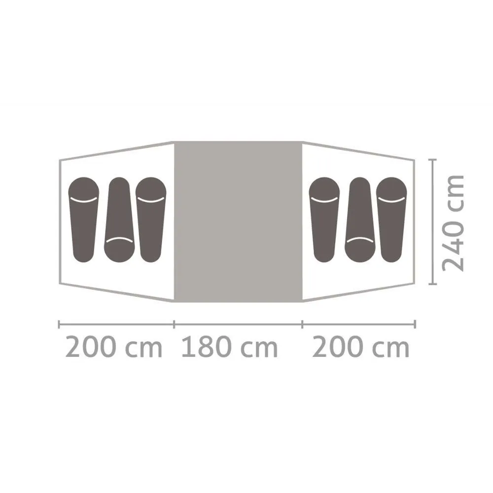 Salewa Midway Vi Telt, Cactus / grey, 6 Steder