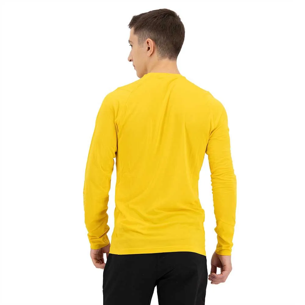 Salewa Pedroc Hybrid 2 Dryton Langarmet T-skjorte, Gold melange