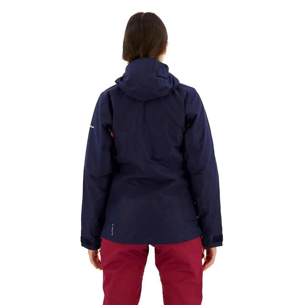 Salewa Pelmo Convertible Powertex/polarlite Avtakbar Jakke, Navy blazer / fluo coral int navy blazer