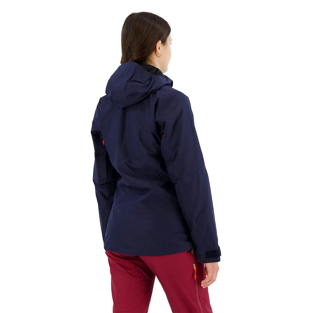 Salewa Pelmo Convertible Powertex/polarlite Avtakbar Jakke, Navy blazer / fluo coral int navy blazer