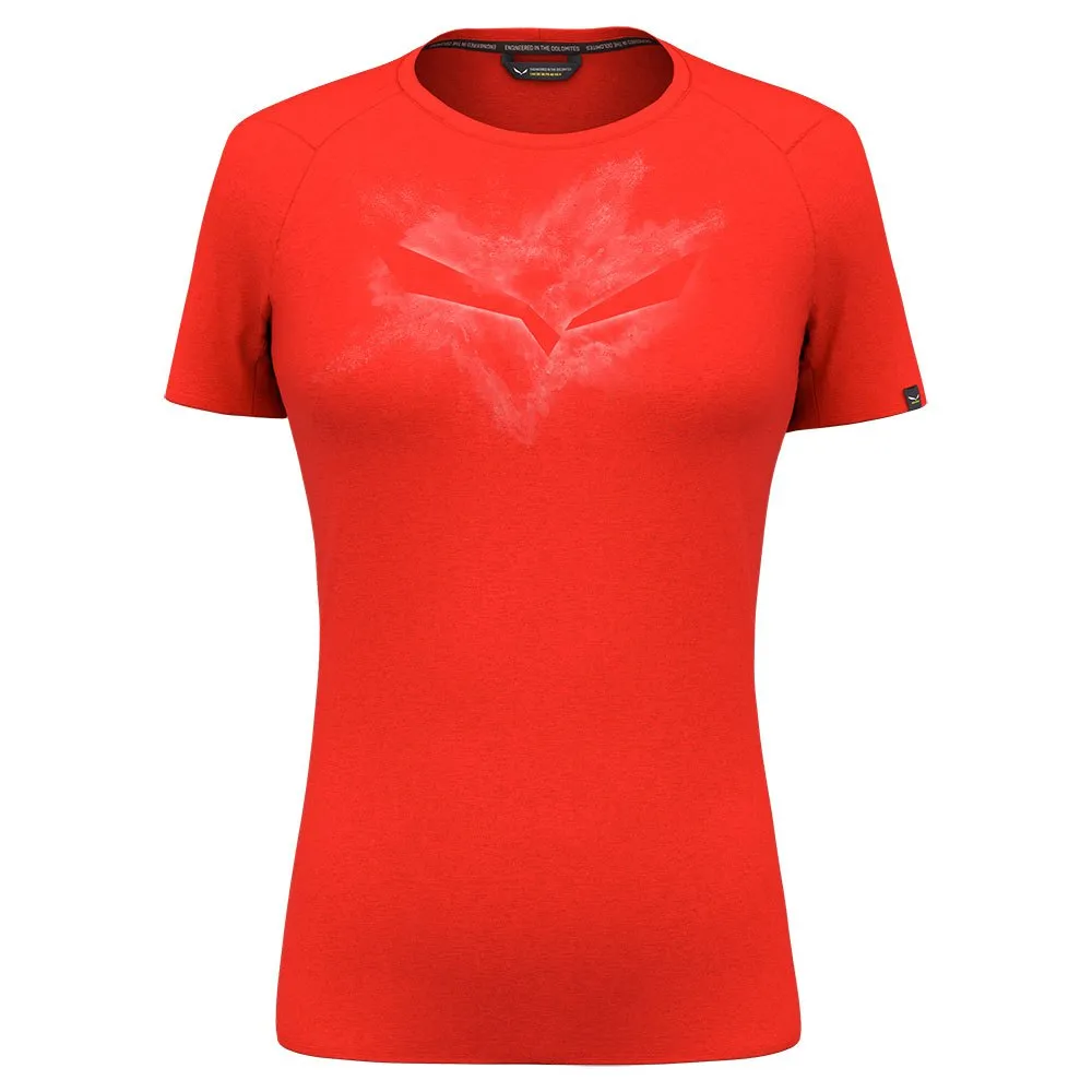 Salewa Pure Xxx Dry Kortarmet T-skjorte, Flame melange