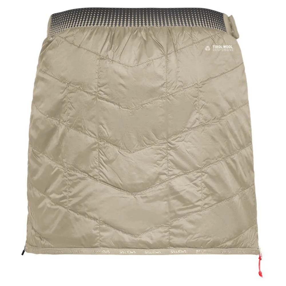 Salewa Sesvenna Tirol Wool Responsive Skjørt, Oatmeal / black out