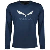 Salewa Solid Logo Dry Langarmet T-skjorte